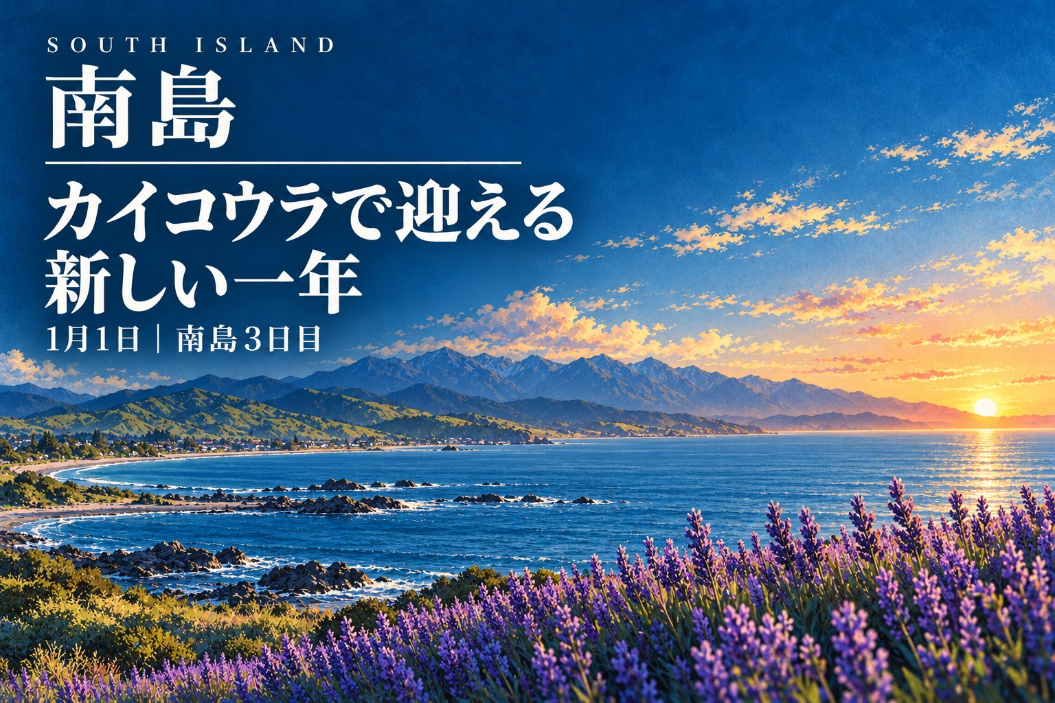 カイコウラで迎える元日｜初日の出と海鮮BBQ、ラベンダー農園へ ― 関連記事のカバー写真