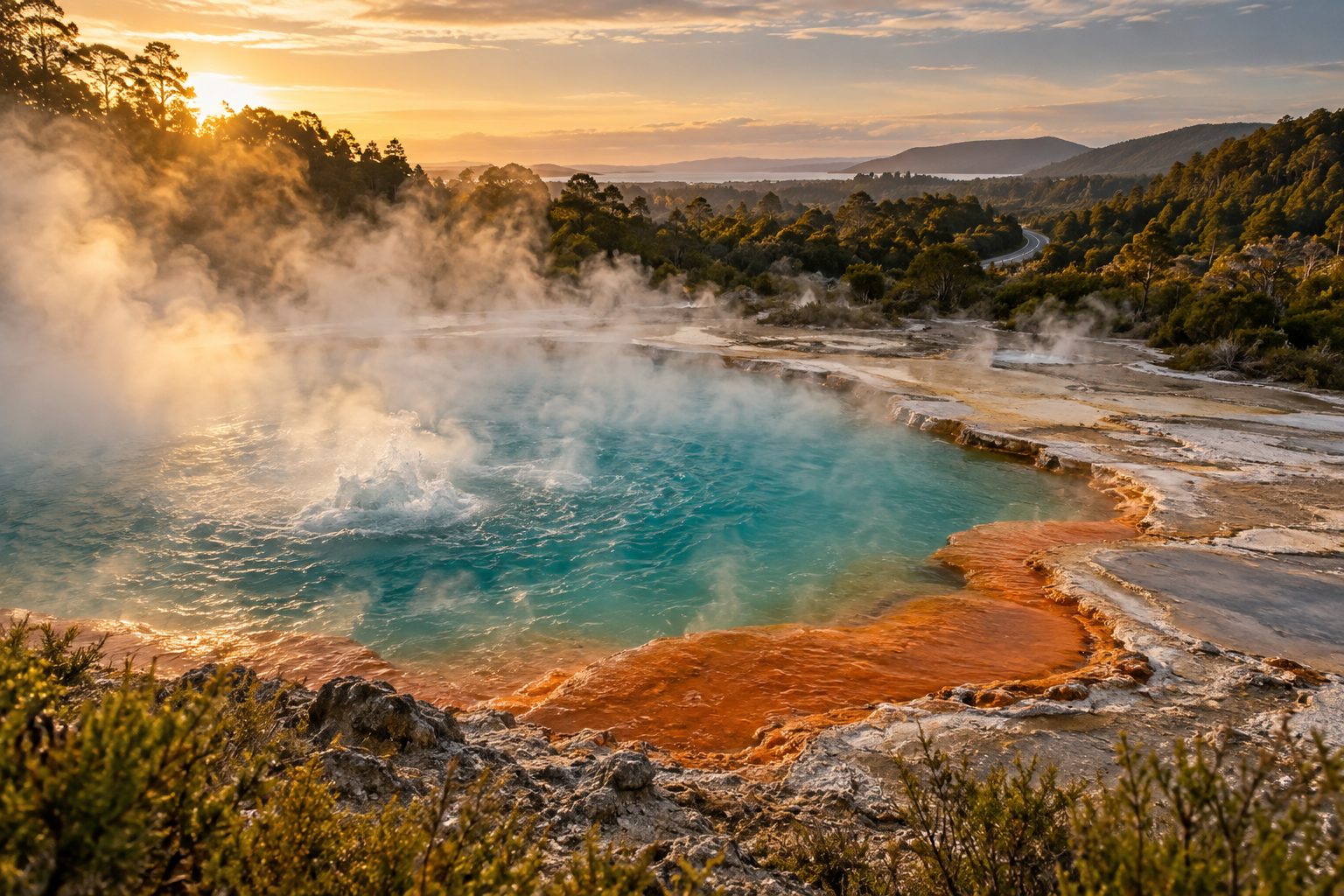 ロトルアからオークランドへ｜ワイオタプを歩く北島最終日 ― 記事のカバー写真