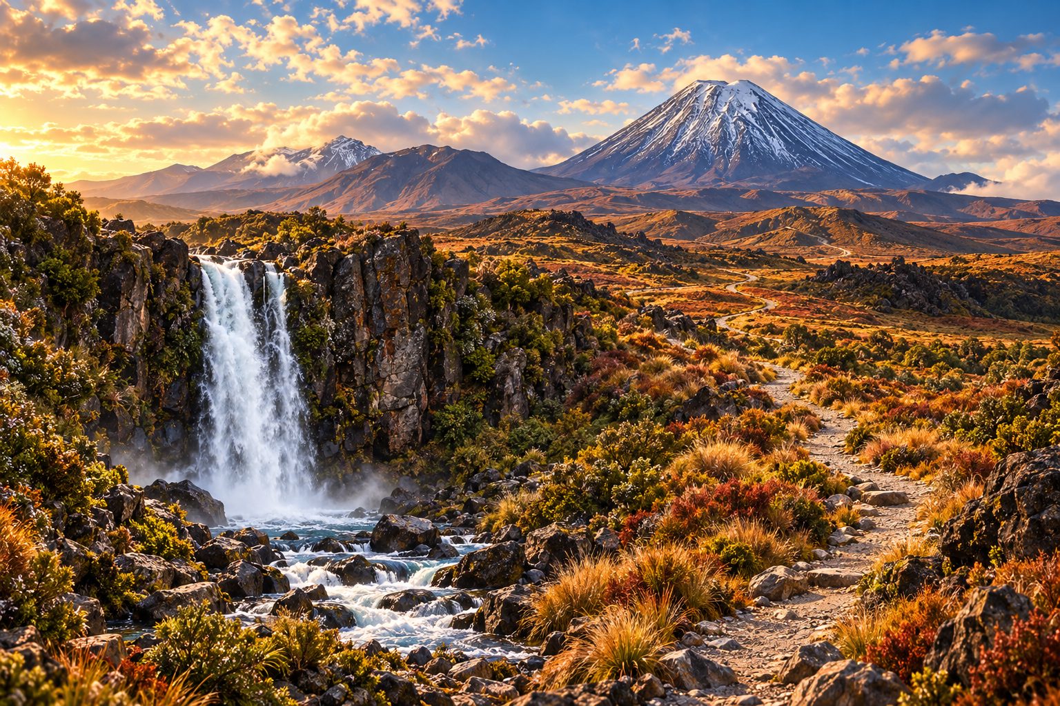 トンガリロ国立公園を歩く｜Taranaki FallsとRidge Track ― 記事のカバー写真